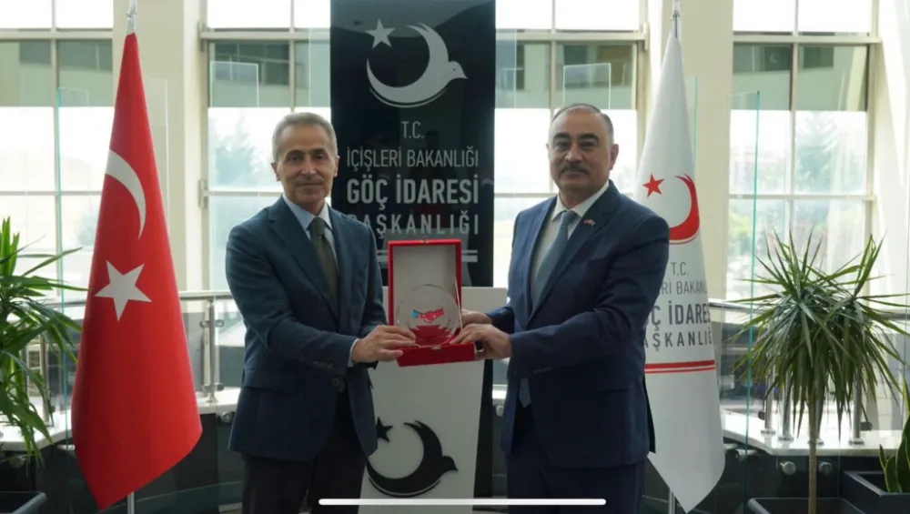 Büyükelçi Reşad Məmmədov, Göç İdaresi Başkanı Hüseyin Kök ile Bir Araya Geldi