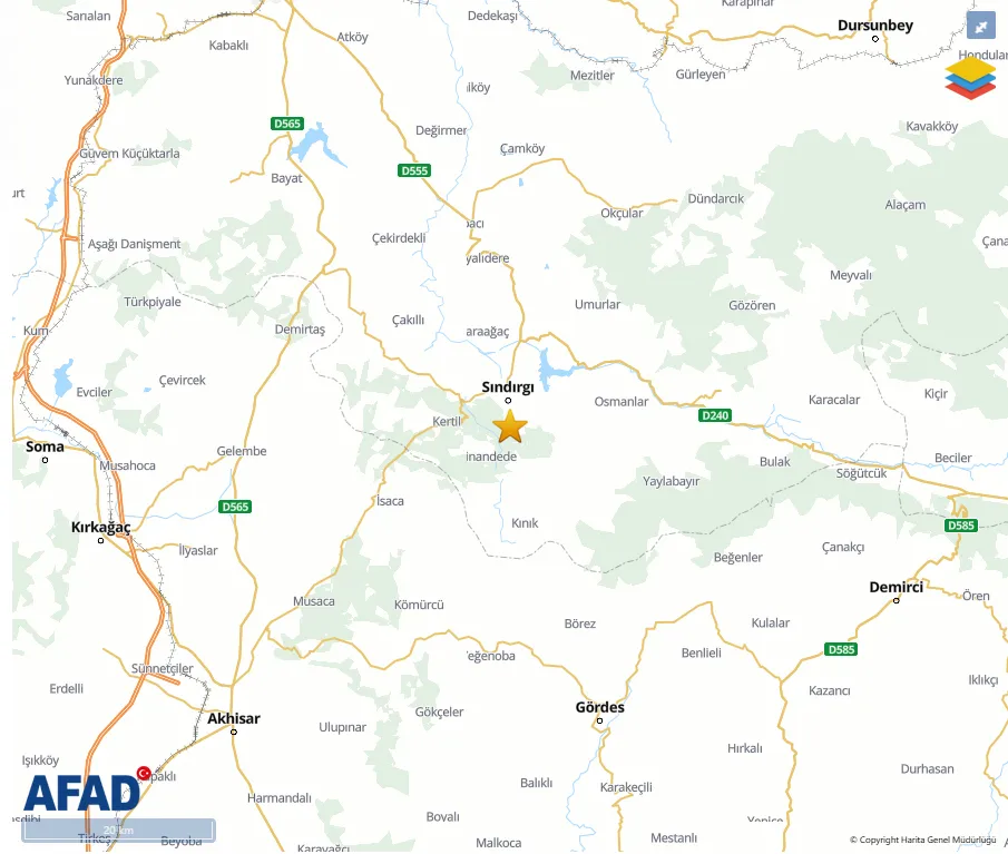 Son Dakika… Balıkesir, Sındırgı Merkezi,  İzmir ve İstanbul’u Sallayan 4.9 Şiddetinde Deprem